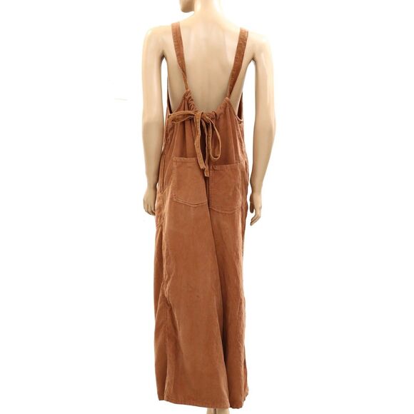 Free People We The Free Freebird Cord Jumpsuit Wide Leg Cotton Cozy S New 284588 - Picture 8 of 8
